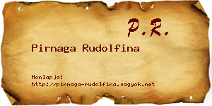 Pirnaga Rudolfina névjegykártya